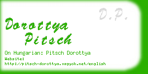 dorottya pitsch business card